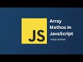 🚀 JavaScript Array Methods Explained | Slice, Splice, Concat & More!