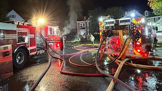 Firefighter trapped, severely injured while battling south Charlotte house fire