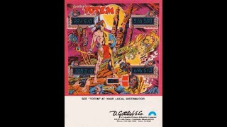 1979 Gottlieb Totem Pinball (Game Play)