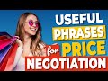 Useful English Expressions for PRICE NEGOTIATION -  Bargaining | SHOPPING VOCABULARY