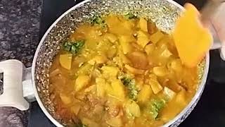 కమ్మని రుచితో పచ్చి దుంపలకూర తయారీ విధానం  potato curry howto indain lifestyle easyrecipe