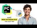 How to Make a New Python File in PyCharm 2025 (Fast & Easy Guide)