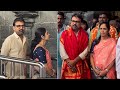 Devara Director Koratala Siva With Wife Visits Tirumala | #Devarapart1 | Jr NTR | Manastars