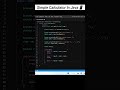 Build Simple Calculator In Java | Learn In 20sec #java #shorts #calculator