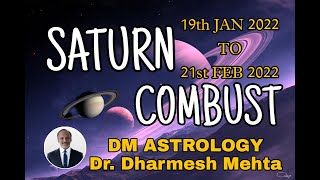 Saturn Combust results in Vedic Astrology | Dr. Dharmesh Mehta