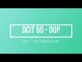 Java Object Orient Programming Polymorphism | Java Programming | DCIT 50 | Tagalog