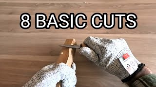 WHITTLING TIPS - THE 8 BASIC CUTS EVERY BEGINNER WHITTLER TO MASTER - WOODCARVING BASICS