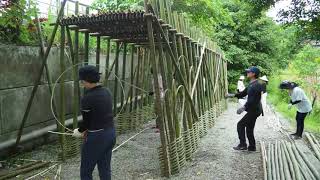 [國防醫學院螢火蟲復育]1080727-28 醫澤園竹編廊道