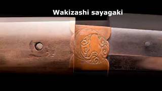 Wakizashi sayagaki / Samurai short sword