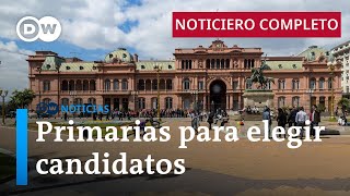 DW Noticias del 14 de agosto: Argentina elige a sus candidatos a la presidencia [Noticiero completo]
