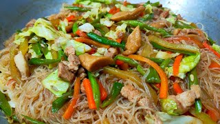 THE BEST PANCIT BIHON GUISADO // For long life and goodluck || Quick and easy noodles recipe