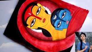 How to draw potchittra very easily (পটচিত্র ) #পটচিত্র #drawing || Easy art channel