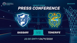 Dinamo Sassari v Iberostar Tenerife - Press Conference | Basketball Champions League 2020/21