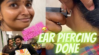 Ear Piercing Gunshot for Priya @ GRT | TNagar SmartCity 2.0 | KFC vs McD Fried Chicken | RiyaVlogs