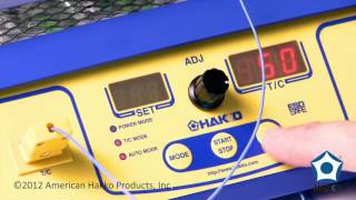 Hakko FR 870 Preheater — How To Program with a Thermocouple by American Hakko