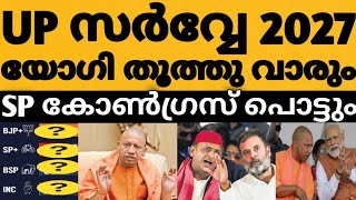 ഉത്തർപ്രദേശ് സർവ്വേ 2027 ലും BJP യോഗി ഭരണം 😳⁉️BJP സീറ്റുകൾ കൂടും ഞെട്ടി SP കോൺഗ്രസ്‌ തരിപ്പണമാകും 🤔