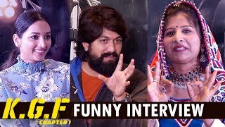 KGF Movie Team Funny Interview With Mangli | Yash, Srinidhi Shetty ,Prashanth Neel #KGFMovie