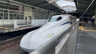 N700S(のぞみ)新神戸駅(1番のりば)発車