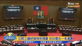 立院三讀紓困特別預算 600億元一毛未刪 T台政經話 20200313 (4/7)