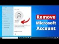 How to Remove Microsoft Account in Windows 10