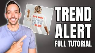 This NEW T-Shirt Design Trend is BLOWING UP (Print on Demand Tutorial)