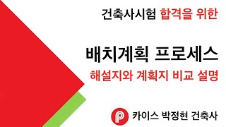 ★배치계획 프로세스 - 해설지와 계획지 비교 설명(건축사시험)