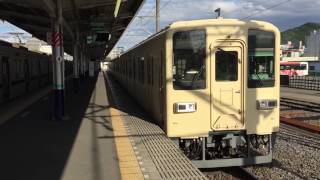 【セイジクリーム♪】東武8000系{81111F(84111F)} ワンマン 寄居行き 小川町駅発車シーン