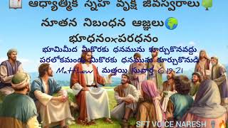 📖ఆధ్యాత్మిక స్నేహ వృక్ష జీవస్వరాలు సర్వజనులకు రక్షణార్థమైన మహోన్నతుని విద్య🌍SFTస్వరాలు నరేష్ 🎙️🔥