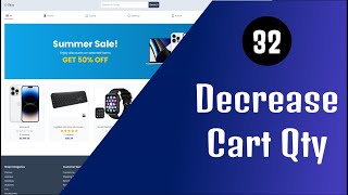 Next13 Fullstack E-Commerce 🛒 - 32 Decrease Item Cart Quantity | React.js & Typescript 🔥