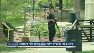 Gunman shot by Boulder police dies