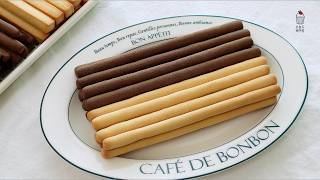 How to make smooth and long pepero sticks ( butter cookies) like chopsticks!