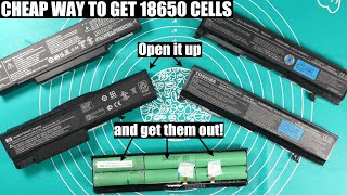 Salvaging 18650 (Li-Ion) Cells From Old Laptop Batteries.