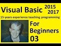 Microsoft Visual Basic For Beginners, DIM, INTEGERS, MATH, #3