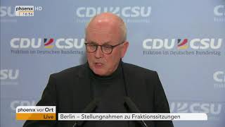 CDU: Pressestatement von Volker Kauder zur Fraktionssitzung vom 11.12.2017