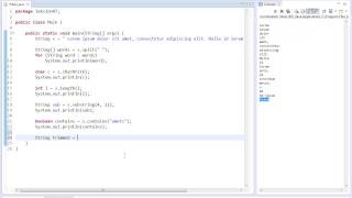 Java-programmering 47 - Metoder i String