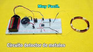 ✅Como hacer un circuito detector de metales | En protoboard paso a paso | Parte 1