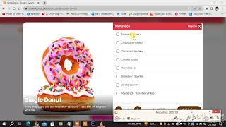 how to place an order on DUNKIN DONUTS online?