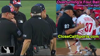 Ask UEFL - Larry Vanover's Reversed Foul Ball Call on Sunday Night Baseball