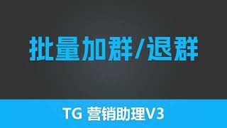 第五节 有米工具--全新TG营销助理V3--批量加群/退群   |  最有效的引流工具 |独特功能性采集 | 全网功能最齐全  TG营销  TG赚钱 引流工具 | 有米软件| 有米工具箱