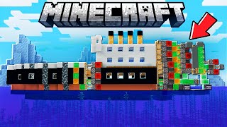 FIZ O TITANIC E ELE SE MOVE NO MINECRAFT! #167 CREATIVESQUAD