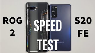 Asus Rog Phone 2 vs Samsung S20 FE Speed Test