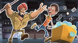 Chorr Police - The Mall Chase | Cartoon Animation for Children | Fun videos for kids