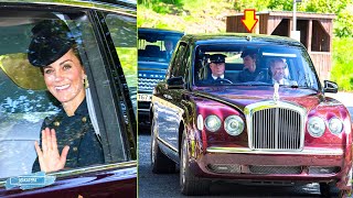 Regal Ride! Catherine and William SPOTTED Attend A Reception On The Late Queen's Bentley