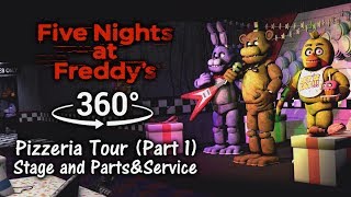 360°| Five Nights at Freddy's Pizzeria Tour  - Stage and Parts & Service (4K Ultra HD, Part 1)