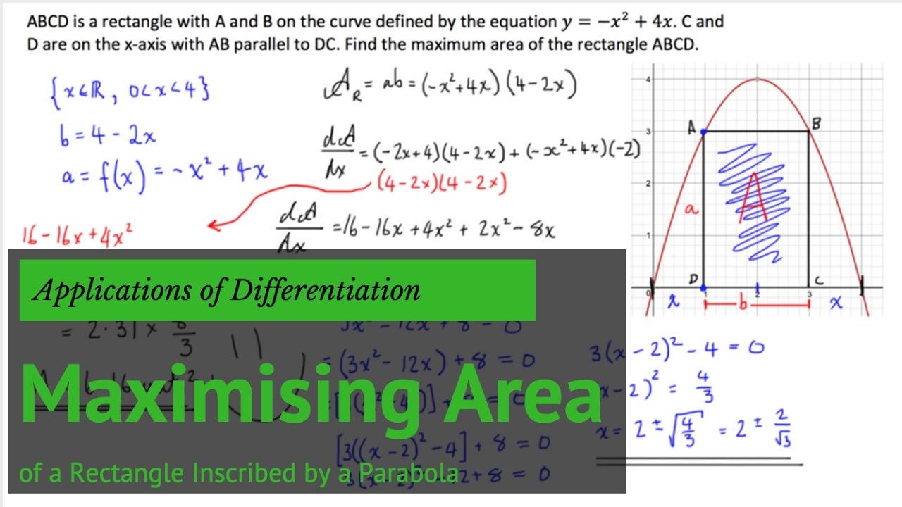 Area Of Parabola Inscribed In A Rectangle Kenziegroli
