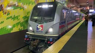 SEPTA Train 9593 leaving Jefferson Station in Philadelphia, PA (1/13/25)