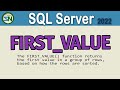 FIRST_VALUE Function in SQL Server 2022