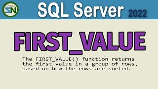 FIRST_VALUE Function in SQL Server 2022