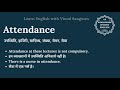 attendance meaning in hindi attendance ka kya matlab hota hai daily use english words