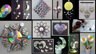 14 diy home decorations ideas by old cd || weast cd tutorial home decor idea
